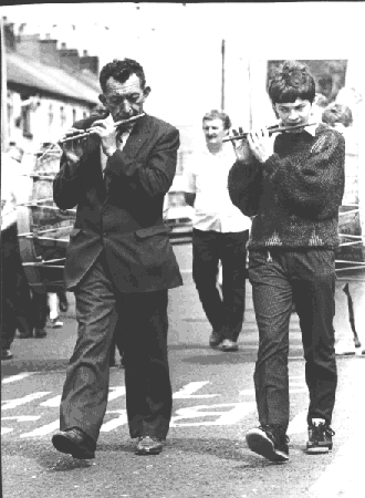 Wullie Robinson and John McClean in Ballymena c1990